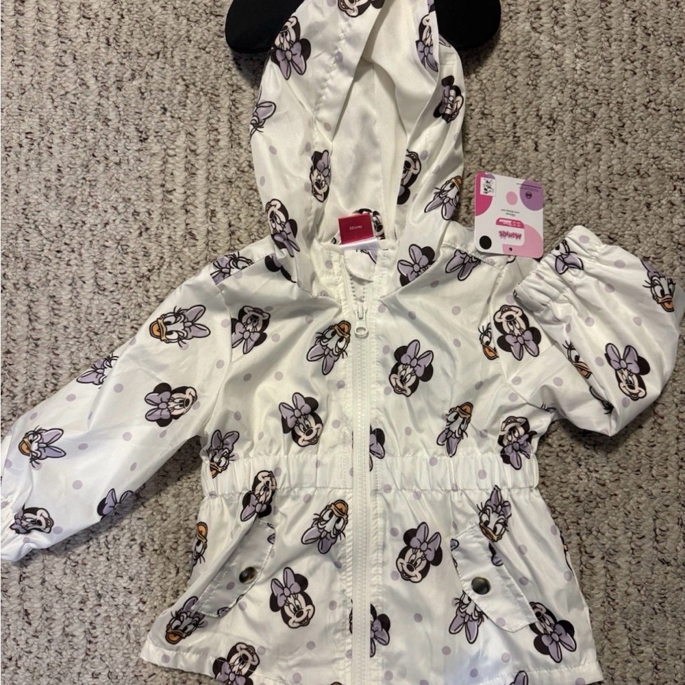 Disney Minnie Mouse Polka Dot Jacket - White and Purple